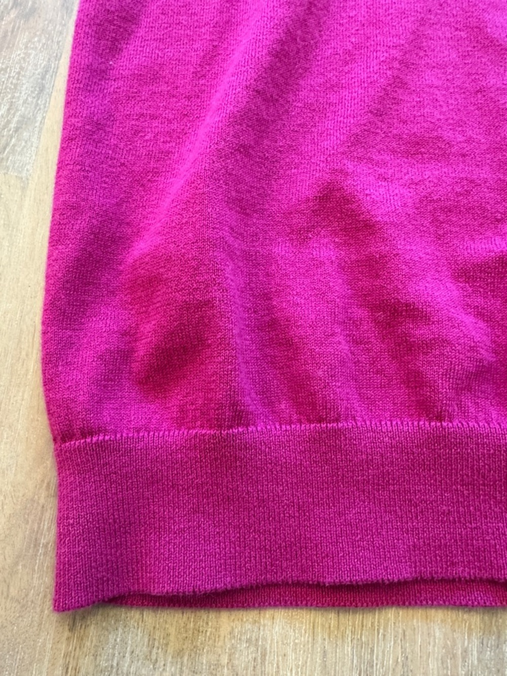 J.Crew Short Sleeve Sweater Top Pink Magenta Lightweight Knit Size Small - Picture 4 of 6